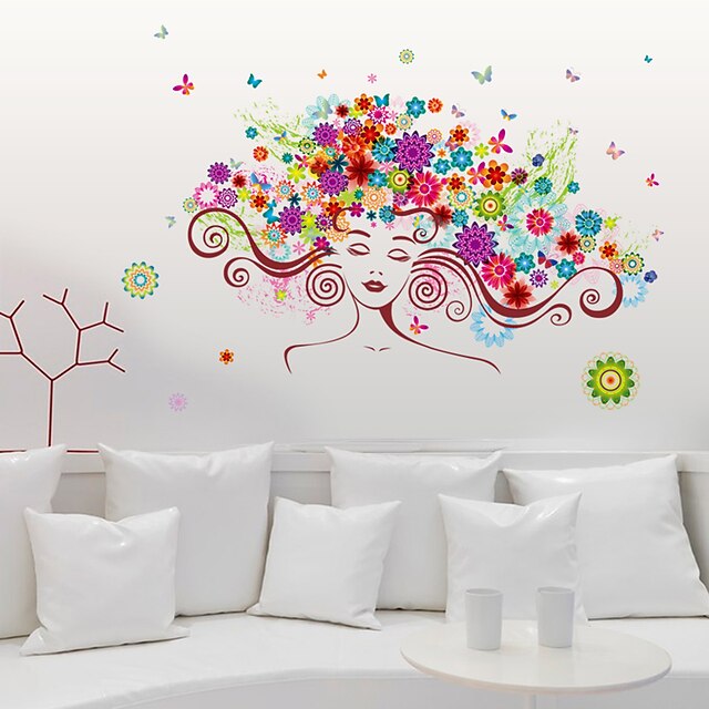  Decorative Wall Stickers - Plane Wall Stickers People / Fashion / Florals Living Room / Bedroom / Girls Room / Removable