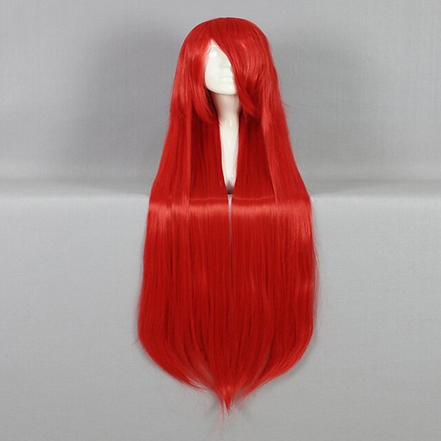  Synthetische Perücken Glatt Gerade Perücke Rot Synthetische Haare Damen Rot hairjoy