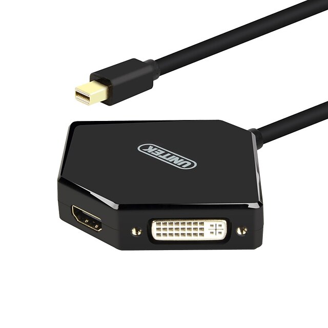  UNITEK HD Mini DisplayPort To VGA//DVI Converter Gold Plated