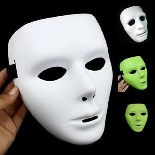  máscara de Halloween Wuke Ghost Dance luminosa máscara branca da dança dança da máscara Wuke máscara de hip-hop