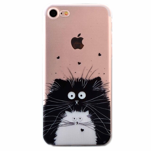  ケース 用途 Apple iPhone 7 Plus / iPhone 7 / iPhone 6s Plus 超薄型 / パターン バックカバー 猫 ソフト TPU