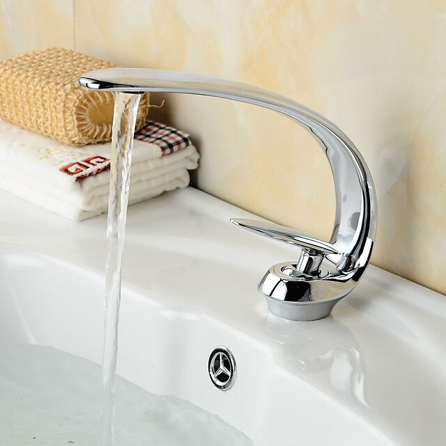  Fürdőszoba mosogató csaptelep - Standard Antik réz Három lyukas Egy fogantyú egy lyukkalBath Taps