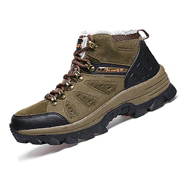  Homens Sapatos Confortáveis Couro Ecológico Primavera / Outono Tênis Aventura Antiderrapante Khaki / Verde Escuro / Cinzento / Cadarço