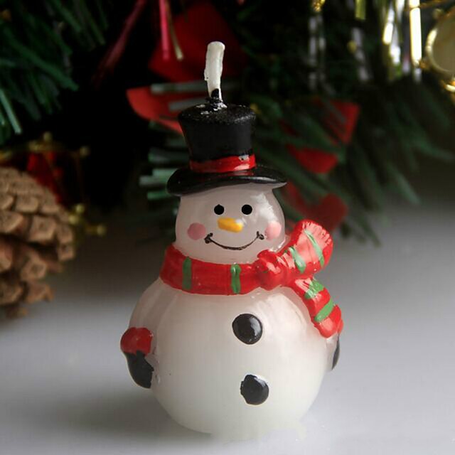  クリスマスの傷跡雪だるまのクリスマスイブキャンドル5センチメートルのスプーンの休日の装飾品