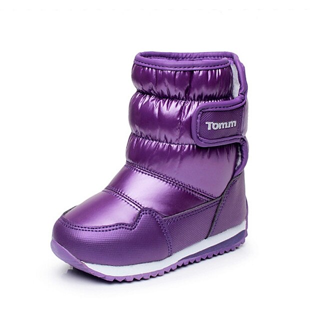  Girls' Boots Comfort / Snow Boots Synthetic / Leatherette Little Kids(4-7ys) Walking Shoes Magic Tape Black / Purple / Fuchsia Winter / TR