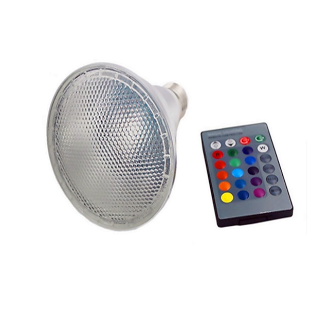  1pç 10 W Lâmpada de LED Inteligente 350 lm E26 / E27 1 Contas LED LED Integrado Regulável Controle Remoto Decorativa RGB 85-265 V / 1 pç / RoHs