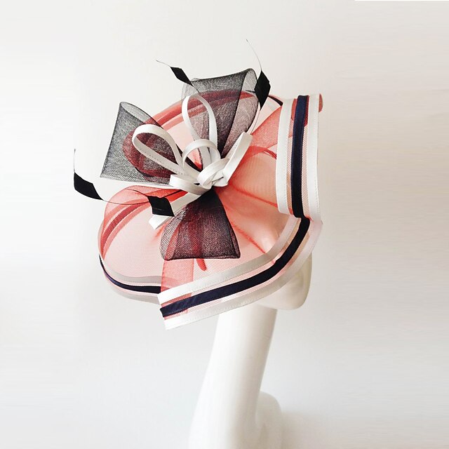  hørfjær fascinators headpiece elegant klassisk feminin stil