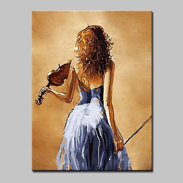  Oil Painting Hand Painted - People Modern Stretched Canvas