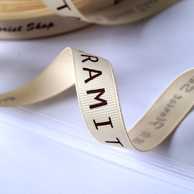  Personalized Grosgrain Wedding Ribbon - 100 Yards Per Roll   (More Colors, More Width)