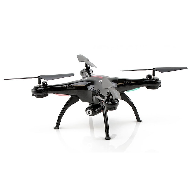  RC Drone SYMA X5SW 4CH 6 Eixos 2.4G Com 0.3MP HD Camera Quadcópero com CR FPV / Luzes LED / Retorno Com 1 Botão Quadcóptero RC / Controle Remoto / Câmera / Modo Espelho Inteligente / Flutuar