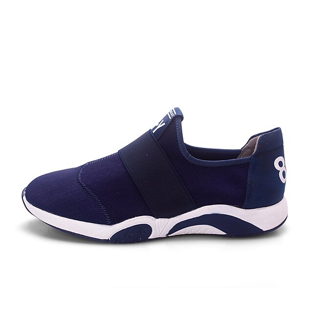  Men's Shoes Fabric Fall Comfort Sneakers for Casual Black Blue