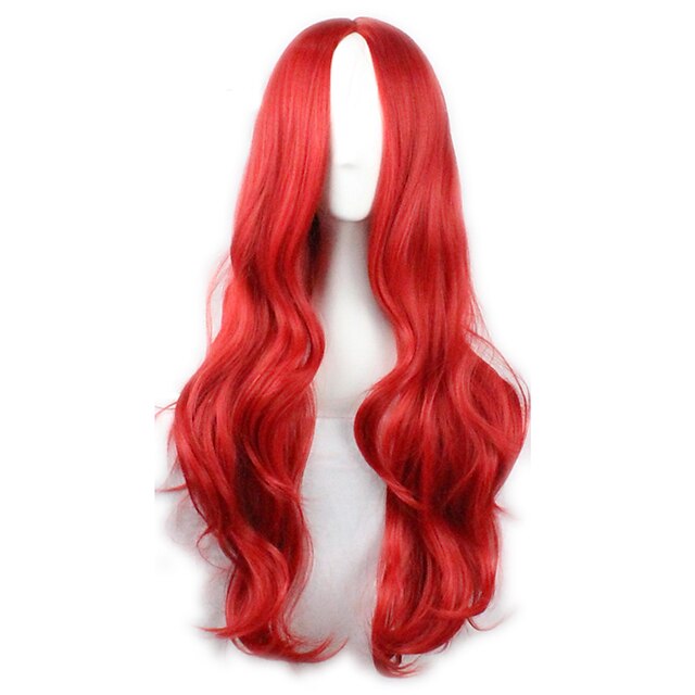  hot selling red color synthetic cheap cosplay wigs for women party wigs Halloween