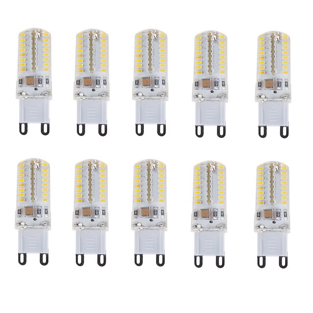  10pcs LED-lamper med G-sokkel 150-180 lm E14 G9 T 64 LED perler SMD 3014 Vanntett Dekorativ Varm hvit Kjølig hvit Naturlig hvit 220-240 V / 10 stk. / RoHs