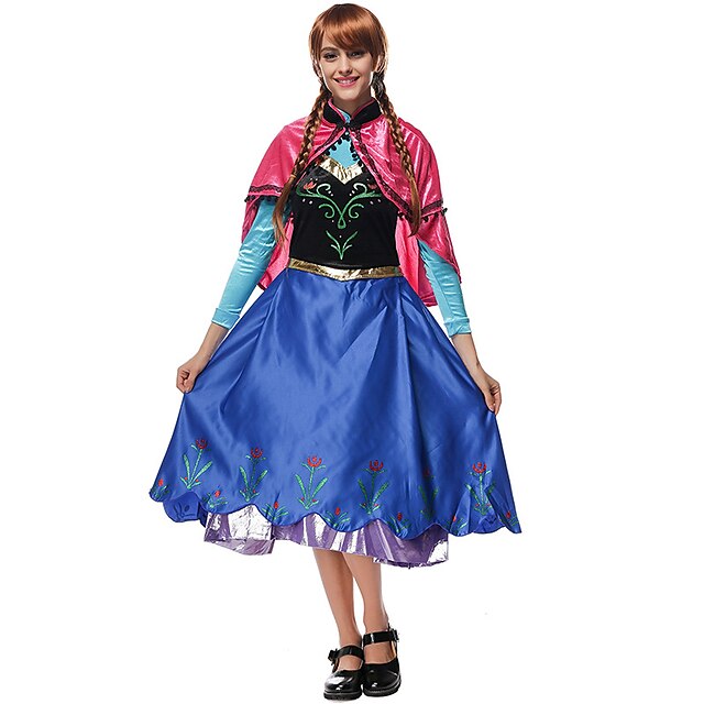  Prinzessin / Anna Cosplay Kostüme Sexy Uniformen / Hausmädchenuniform Damen Terylen Cosplay Accessoires Halloween / Karneval Kostüme / Kleid / Umhang / Kleid / Umhang