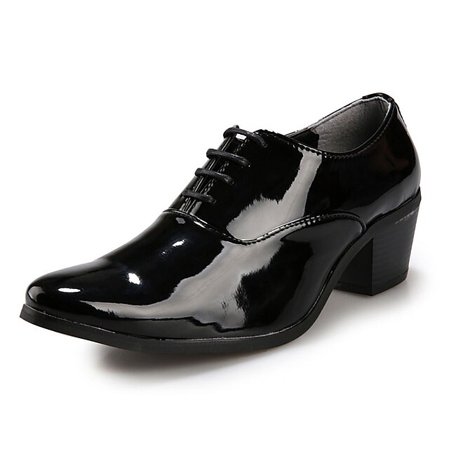  Homens Sapatas de novidade Couro Ecológico Primavera / Outono Oxfords Antiderrapante Vermelho / Branco / Preto / Cadarço / Sapatos Confortáveis / EU40