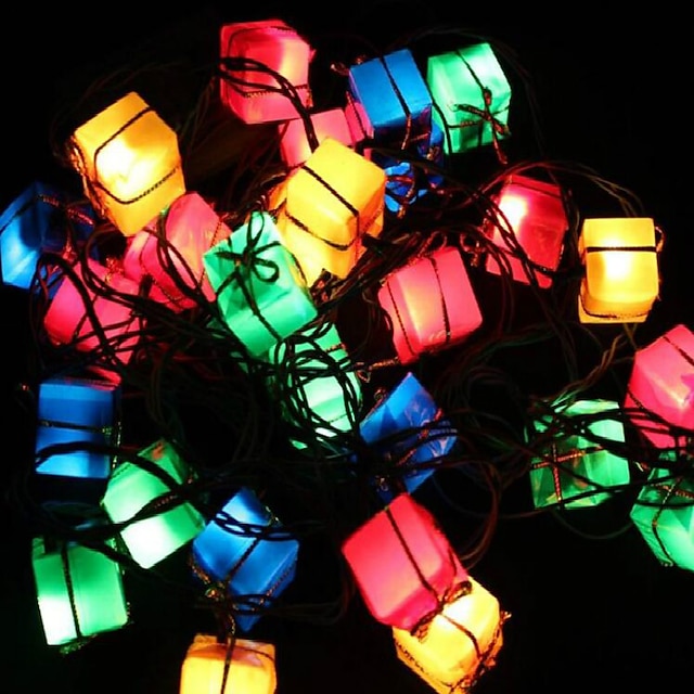  Luzes da decoração de natal saco de presentes artigo led cintilação luz árvore luzes da primavera festival decoração