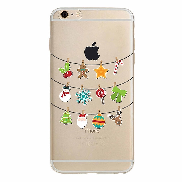  Case For iPhone 7 / iPhone 7 Plus / iPhone 6s Plus iPhone X / iPhone 8 Plus / iPhone 7 Ultra-thin / Pattern Back Cover Christmas Soft TPU for iPhone X / iPhone 8 Plus / iPhone 8