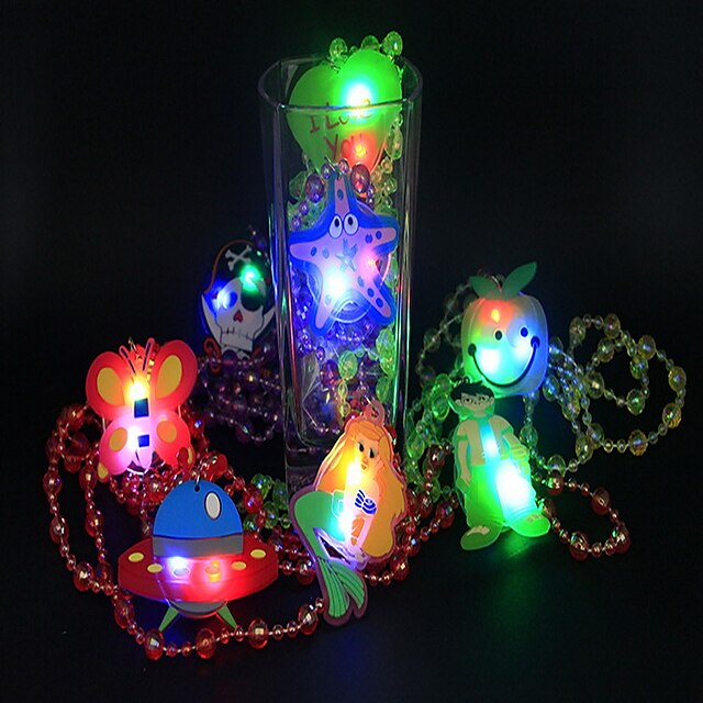  LED-verlichting Oplichtend speelgoed Kettingen Valaistus PVC Kinderen Speeltjes Geschenk