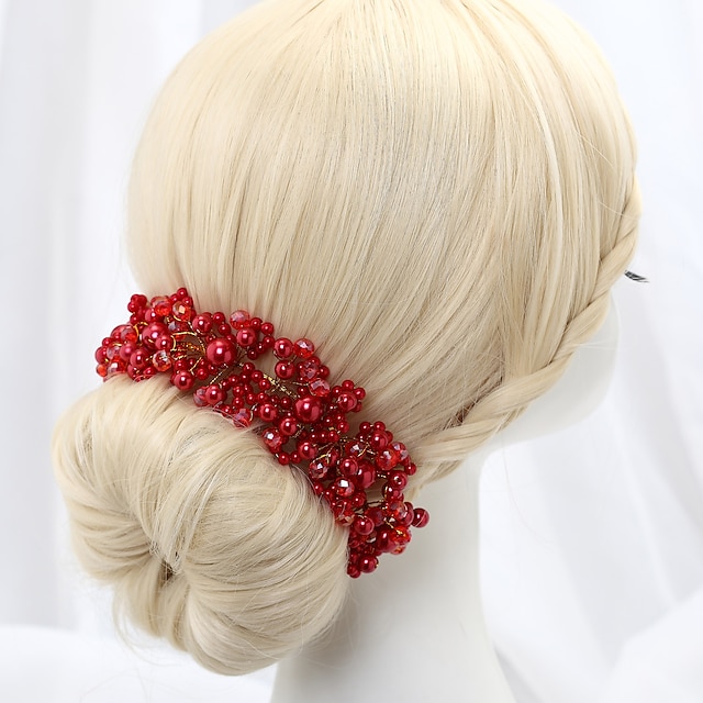  Crystal / Imitation Pearl / Alloy Flowers with 1 Wedding / Special Occasion Headpiece