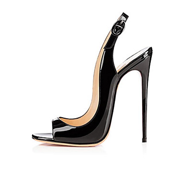  Women's Stiletto Heel Patent Leather Summer / Fall Black / Wedding / Party & Evening / Party & Evening