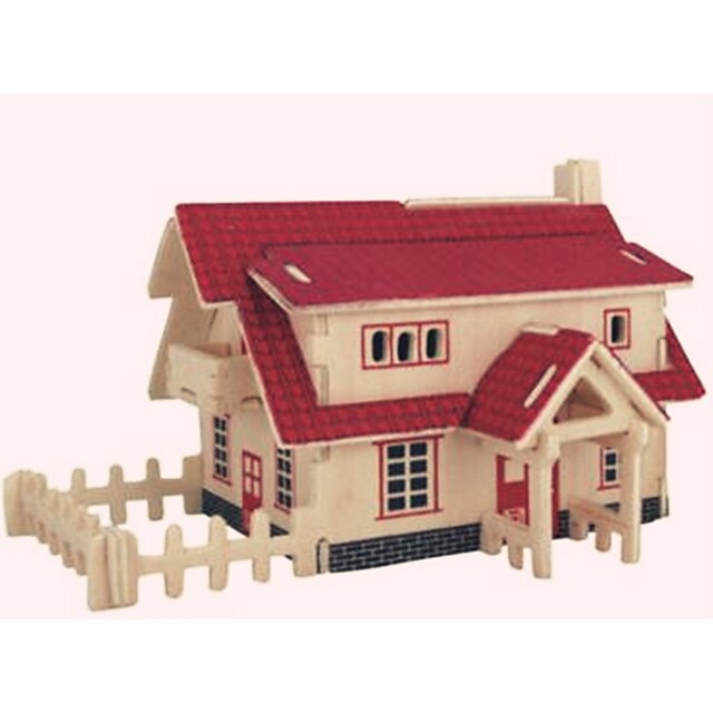  Wooden Puzzle Wooden Model House Professional Level Wooden 1 pcs Kid's Adults' Boys' Girls' Toy Gift