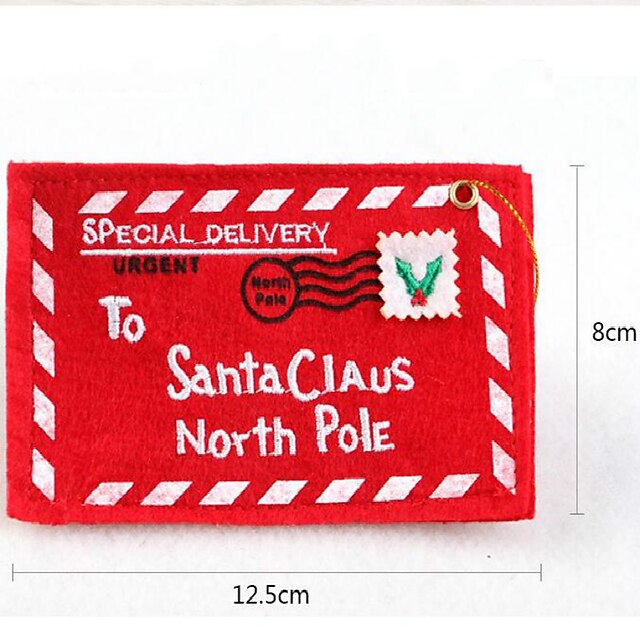  Juletræet vedhæng ikke-vævede kuvert julekort tilfældig