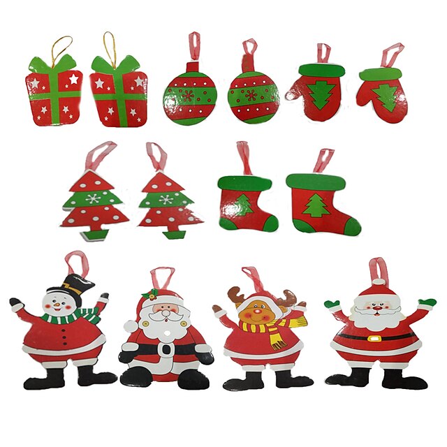  Christmas Cards and Tags Christmas Trees Santa Suits Paper Boys' Girls' Toy Gift