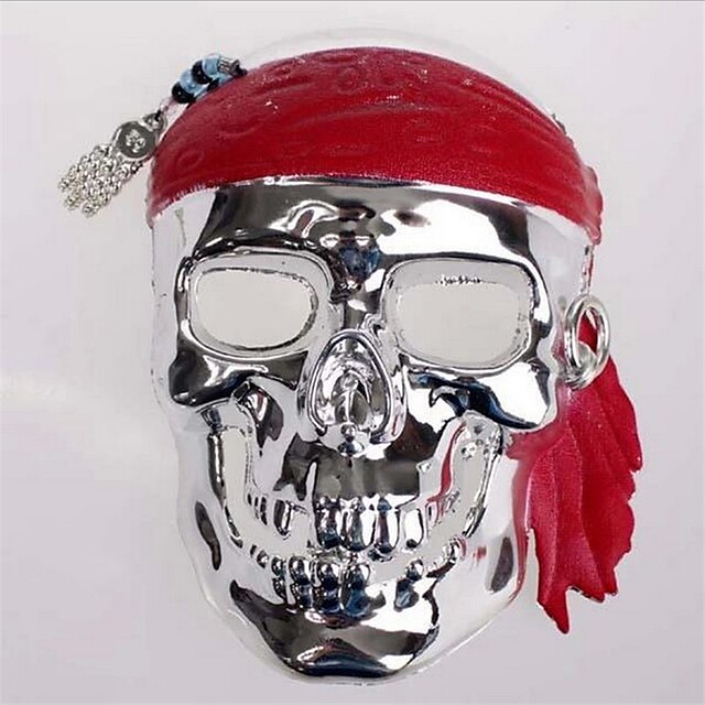  Halloween Mask Masquerade Mask Pirate Mask Skull Skeleton Horror Plastic Metal 1 pcs Adults' Toy Gift