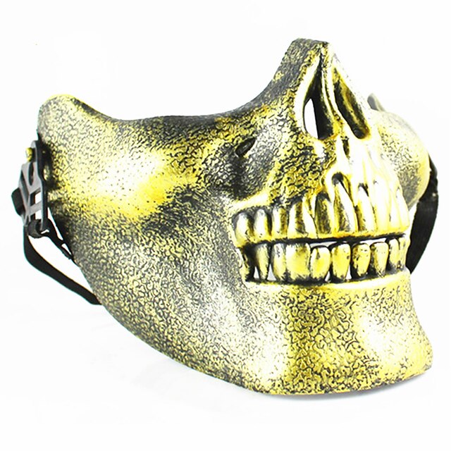  Máscaras de Dia das Bruxas Máscara de Caveira Plástico PVC Vintage Retro skull Terror