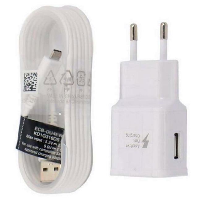 Wall Charger Adapter Micro USB Charging Cable For Samsung Galaxy S7/Edge US Plug