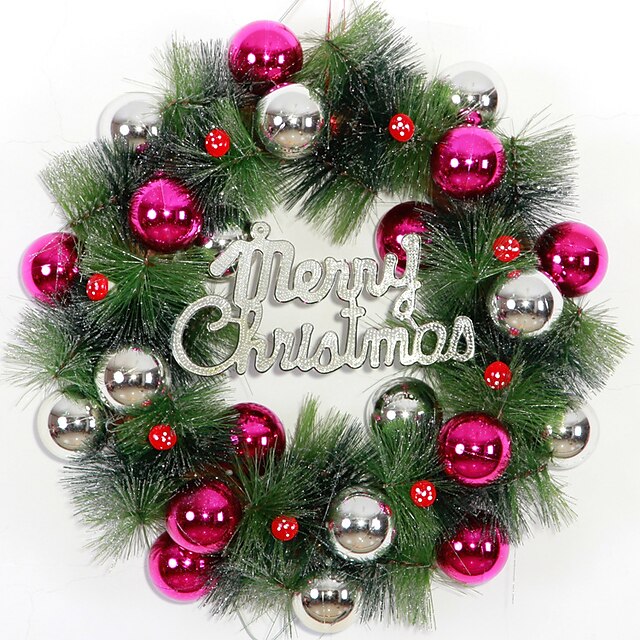  Рождественский венок 3 цвета хвои рождественские украшения для домашнего диаметра партия 36см NAVIDAD новые поставки год