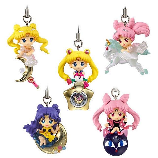  Figuras de Ação Anime Inspirado por Sailor Moon Princess Serenity PVC 5cm CM modelo Brinquedos Boneca de Brinquedo