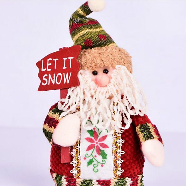 Papai Noel decorações de Natal boneco de neve alces boneca artigos de mobiliário padrão é aleatório