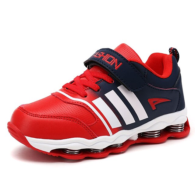  Para Meninos Sapatos Courino Primavera / Verão / Outono Conforto Tênis Caminhada Cadarço para Vermelho / Azul Real