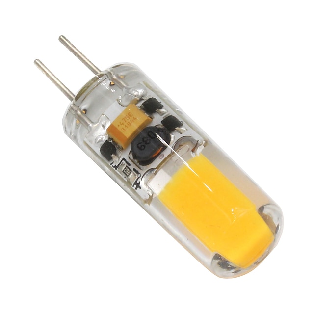  2 W Luminárias de LED  Duplo-Pin 160-200 lm G4 T 1 Contas LED COB Regulável Branco Quente / 1 pç