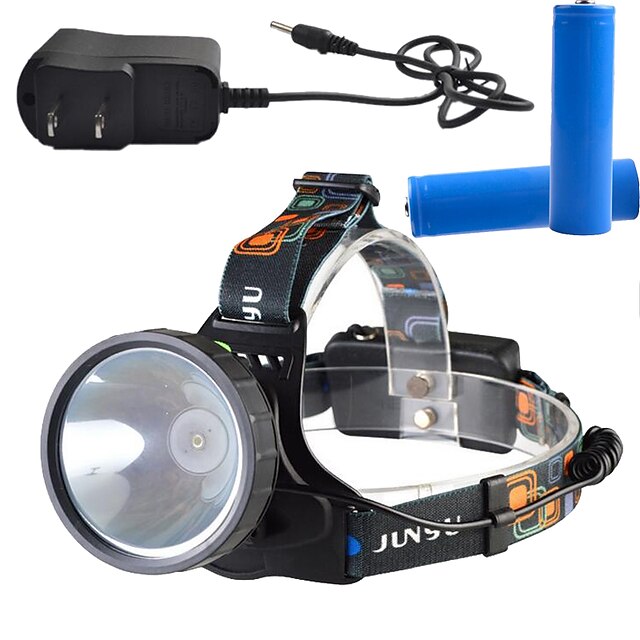  Hodelykter LED - emittere 3 lys tilstand med lader Oppladbar Mulighet for demping Super Lett Camping / Vandring / Grotte Udforskning Dagligdags Brug Sykling