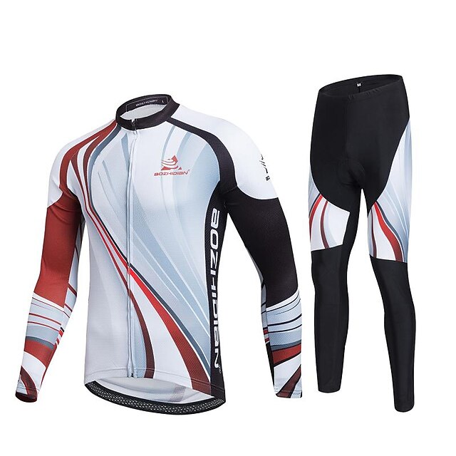  Cycling Jersey with Tights Unisex Long SleeveBreathable / Quick Dry / Windproof /  High Breathability