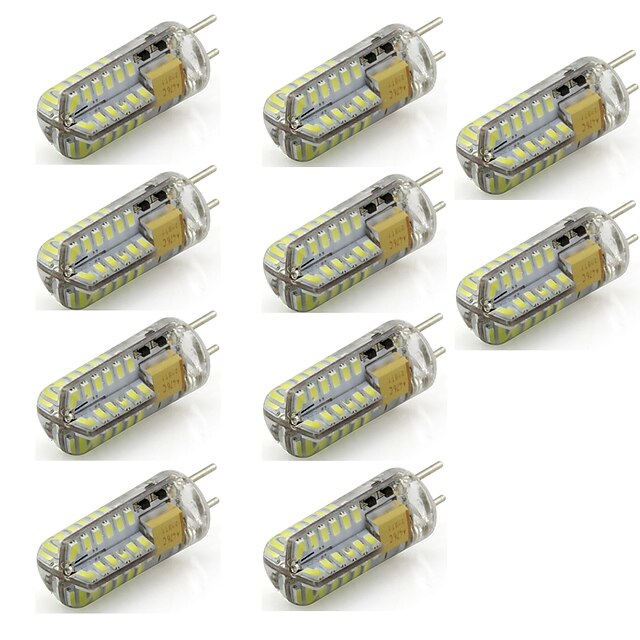  10 stuks 3 W 2-pins LED-lampen 220 lm T 48 LED-kralen SMD 3014 Decoratief Warm wit Koel wit / RoHs / CE