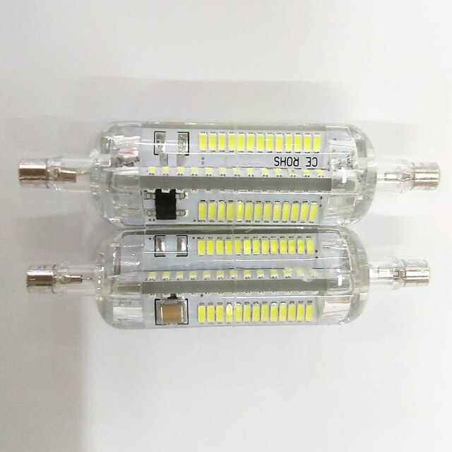  4 W LED-kornpærer 200-300 lm R7S T 104 LED perler SMD 3014 Dekorativ Varm hvit Kjølig hvit 220-240 V / 2 stk.