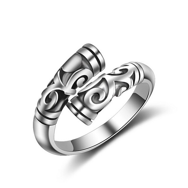  טבעת הטבעת הצלבה כסף רוז גולד כסף סטרלינג נשים אסייתי אופנתי מידה אחת / טבעות לפרקי האצבעות / בגדי ריקוד גברים