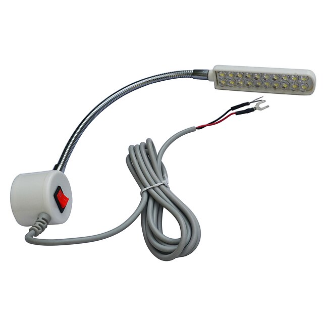  Jiawen 1w-arbejde glødelampe med magnetisk montering base til symaskine 20 ledninger ac 220v