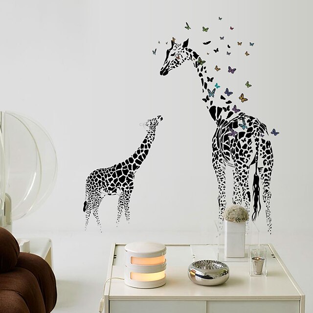  Decorative Wall Stickers - Animal Wall Stickers Animals / Still Life / Leisure Bedroom / Study Room / Office / Girls Room / Removable