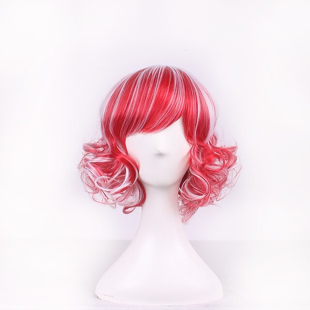  Parrucche sintetiche / Parrucche per travestimenti Riccio Capelli sintetici Capelli schiariti Rosso Parrucca Per donna Senza tappo