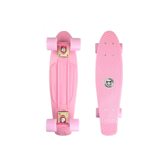  22 inch kryssnings skateboarden PP (Polypropen) Ljusrosa
