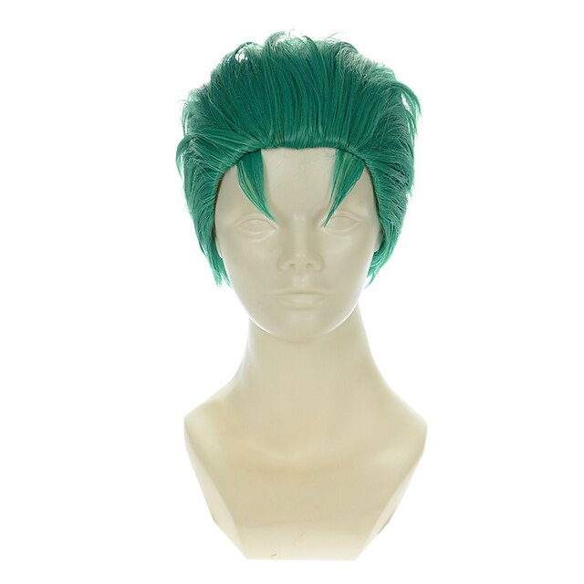  Synthetic Wig Straight Straight Wig Green Synthetic Hair Women's Green