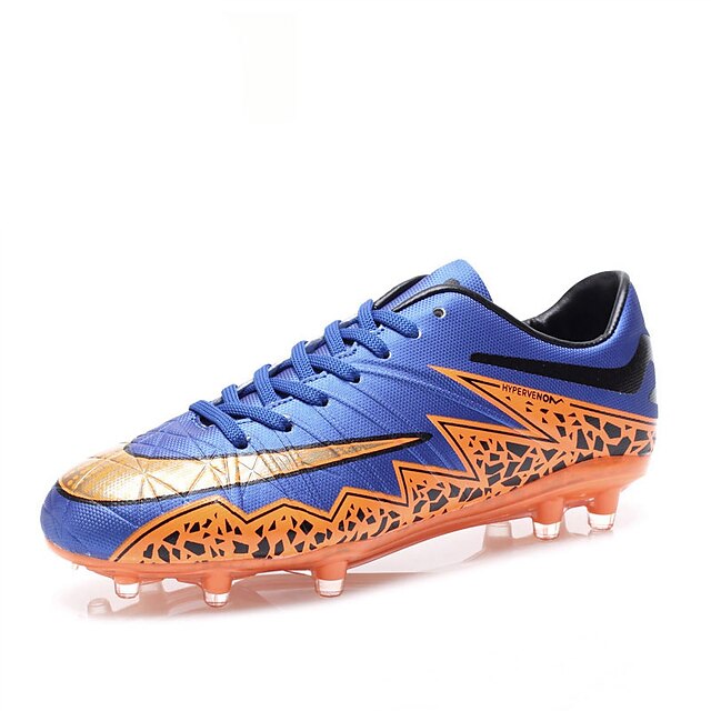  Homme Chaussures Microfibre Printemps / Automne Confort Chaussures d'Athlétisme Football Orange / Vert / Bleu