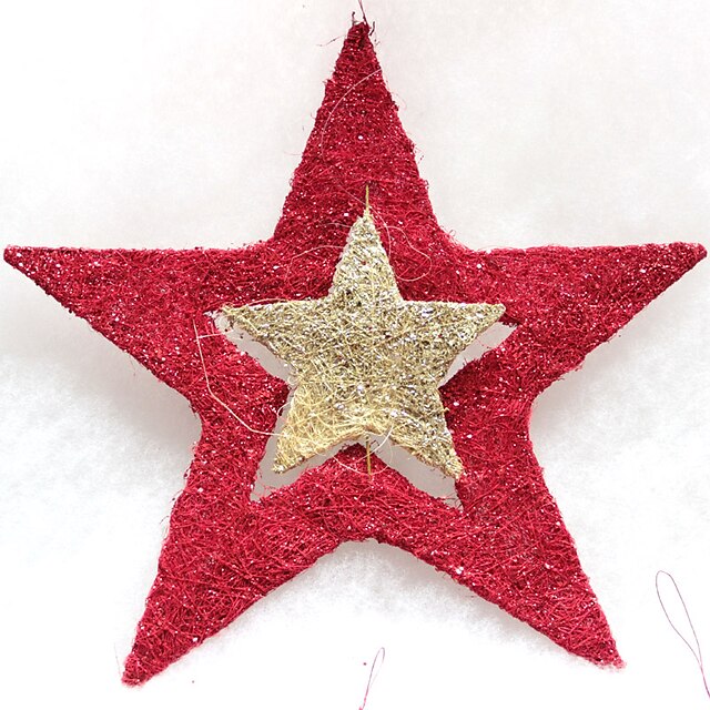  1pc kerst vijfpuntige ster decoratie voor kerst kostuum partij