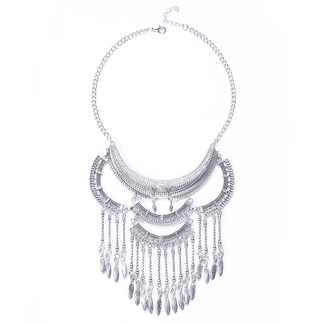  Women's - Tassel, European, Fashion Silver Necklace For Wedding, Party, Daily