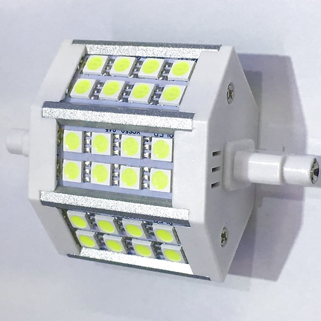  400lm R7S LED-kornpærer T 24LED LED perler SMD 5050 Dekorativ Varm hvit / Kjølig hvit 85-265V
