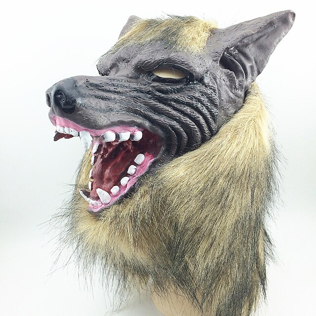  Halloween-Masken Masken Wolfskopf Zum Gruseln Latex Gummi 1 pcs Erwachsene Jungen Mädchen Spielzeuge Geschenk
